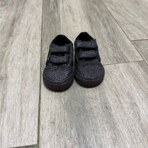 Vans Glittery Black Kids Sneakers